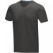 Kawartha short sleeve men's organic V-neck t-shirt Storm grey