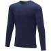 Ponoka long sleeve men's organic t-shirt navy