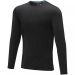 Ponoka long sleeve men's organic t-shirt Solid black