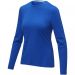 Ponoka long sleeve women's organic t-shirt Blue