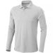 Oakville long sleeve men's polo Grey melange