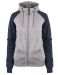 Katherine raglan Grey Melange/Navy Melange