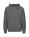 Mens Hoodie w. Zip Dark Heather