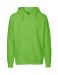 Mens Hoodie w. Zip Lime