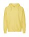 Mens Hoodie w. Zip Dusty Yellow