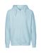 Mens Hoodie w. Zip Light Blue