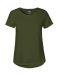 Ladies Roll Up Sleeve T-shirt Military