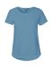 Ladies Roll Up Sleeve T-shirt Dusty Indigo