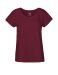 Ladies Loose Fit T-shirt Bordeaux