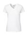 Ladies V-neck T-shirt White