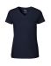 Ladies V-neck T-shirt Navy