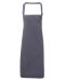 Cotton bib apron Steel grey