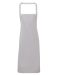 Cotton bib apron Silver