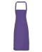 Cotton bib apron Purple