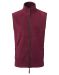 Men's artisan fleece gilet Burgundy/Brown