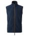 Men's artisan fleece gilet Navy/Brown