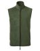 Men's artisan fleece gilet Bottle Green/Brown