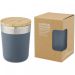 Lagan 300 ml copper vacuum insulated stainless steel tumbler with bamboo lid Ice blue